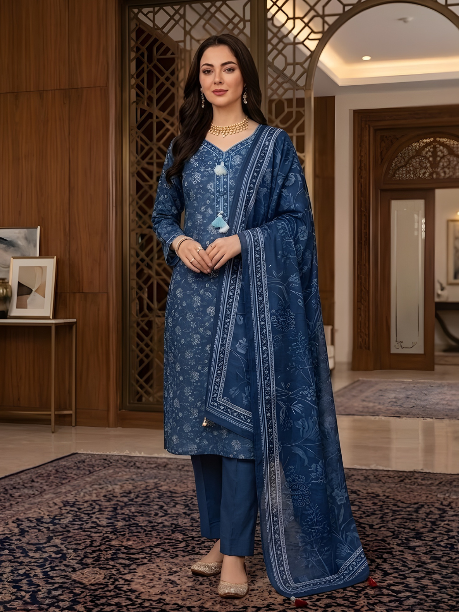 Bin Saeed Stitched 3PC Printed Lawn