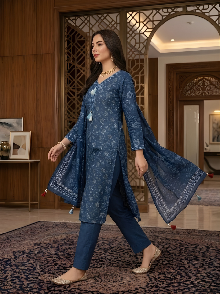 Bin Saeed Stitched 3PC Printed Lawn