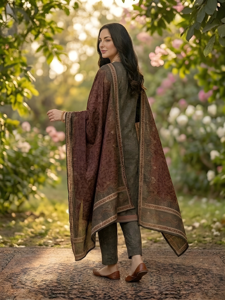 Bin Saeed Stitched 3PC Printed Lawn