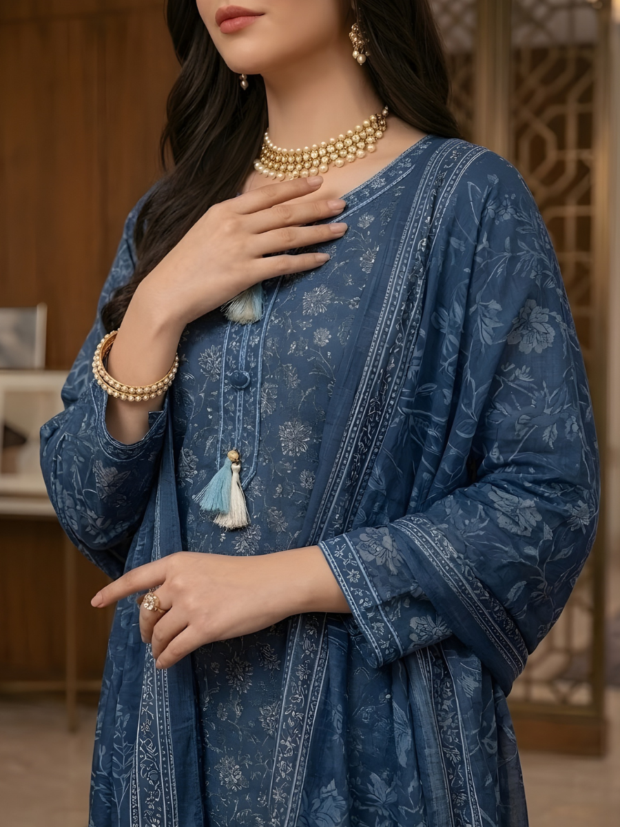 Bin Saeed Stitched 3PC Printed Lawn