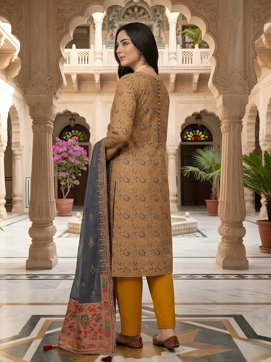 Bin Saeed Stitched 3PC Printed Lawn