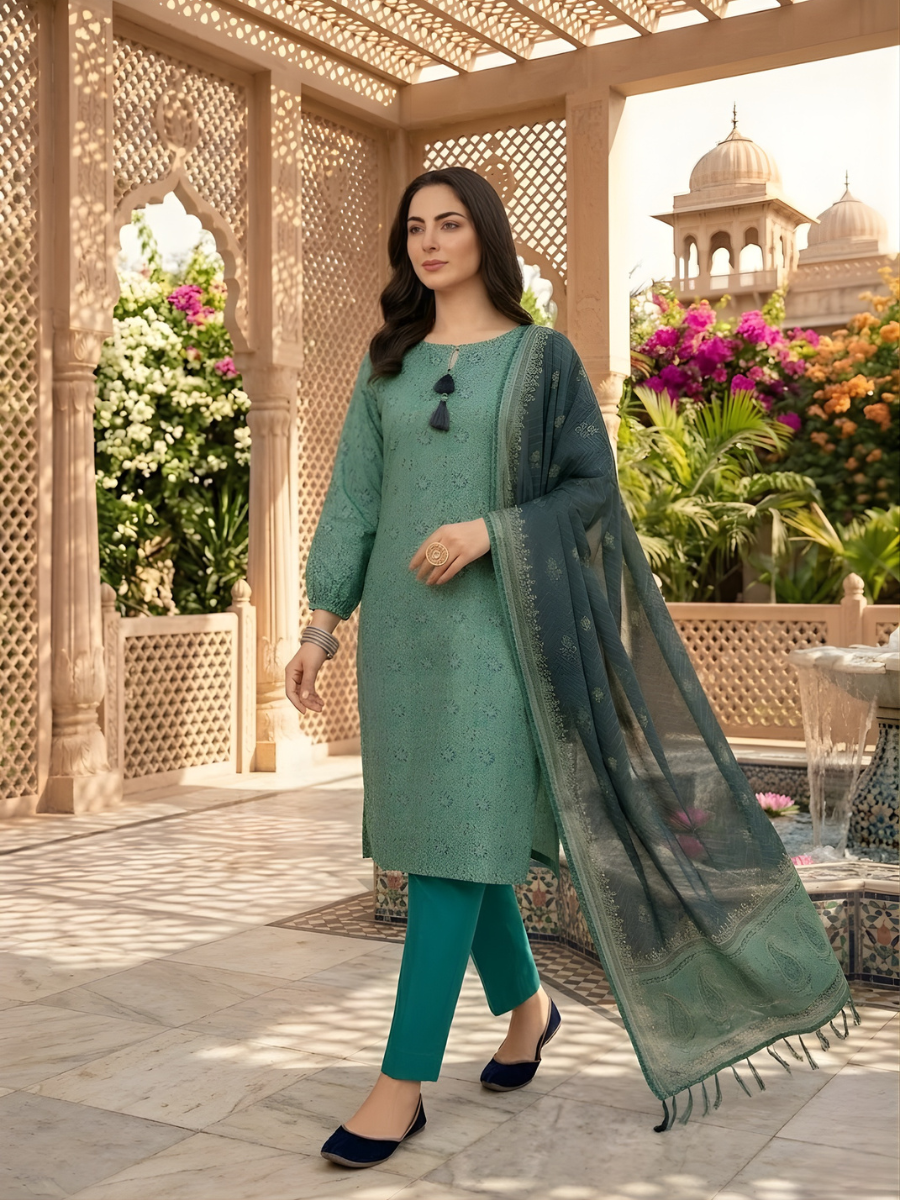 Bin Saeed Stitched 3PC Printed Lawn