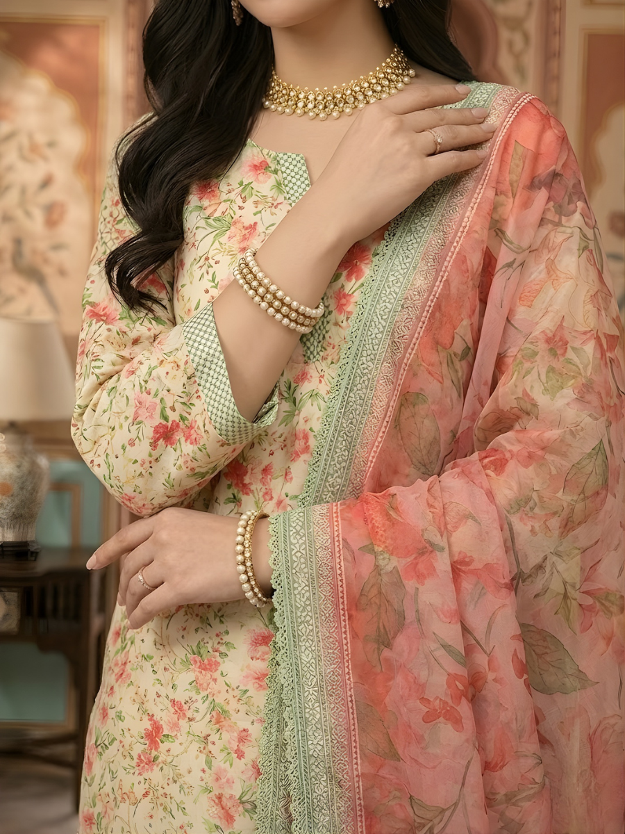 Bin Saeed Stitched 3PC Printed Lawn