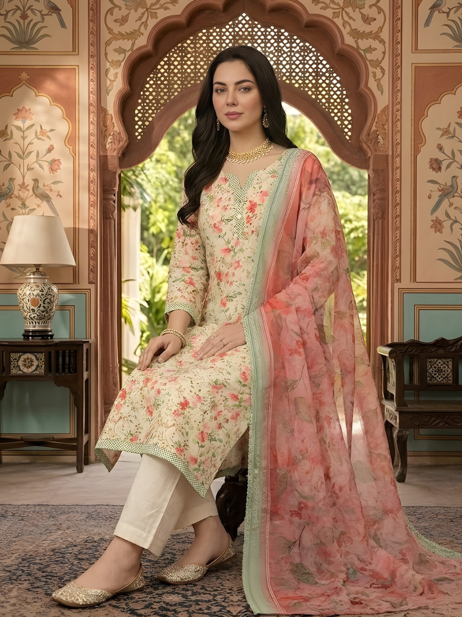 Bin Saeed Stitched 3PC Printed Lawn