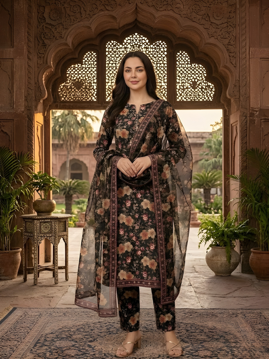 Bin Saeed Stitched 3PC Printed Lawn