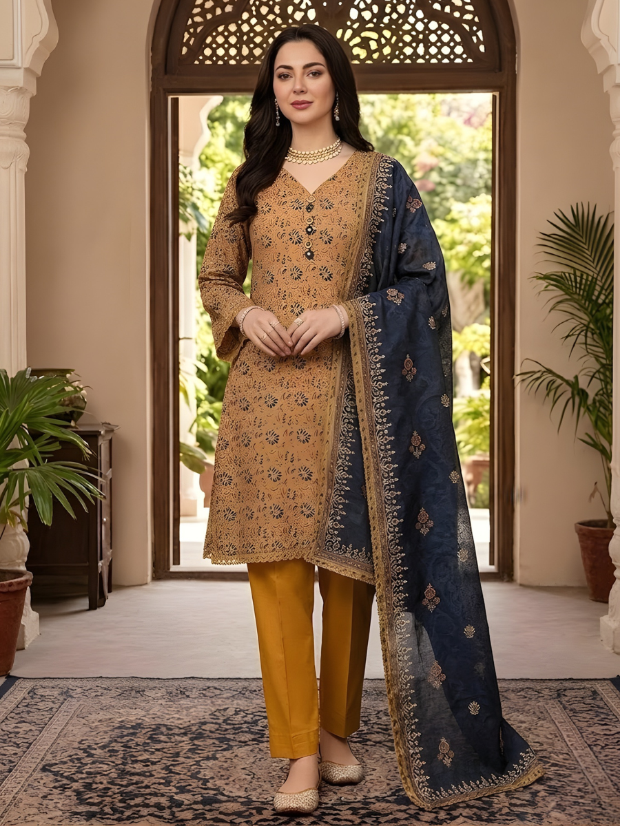 Bin Saeed Stitched 3PC Printed Lawn