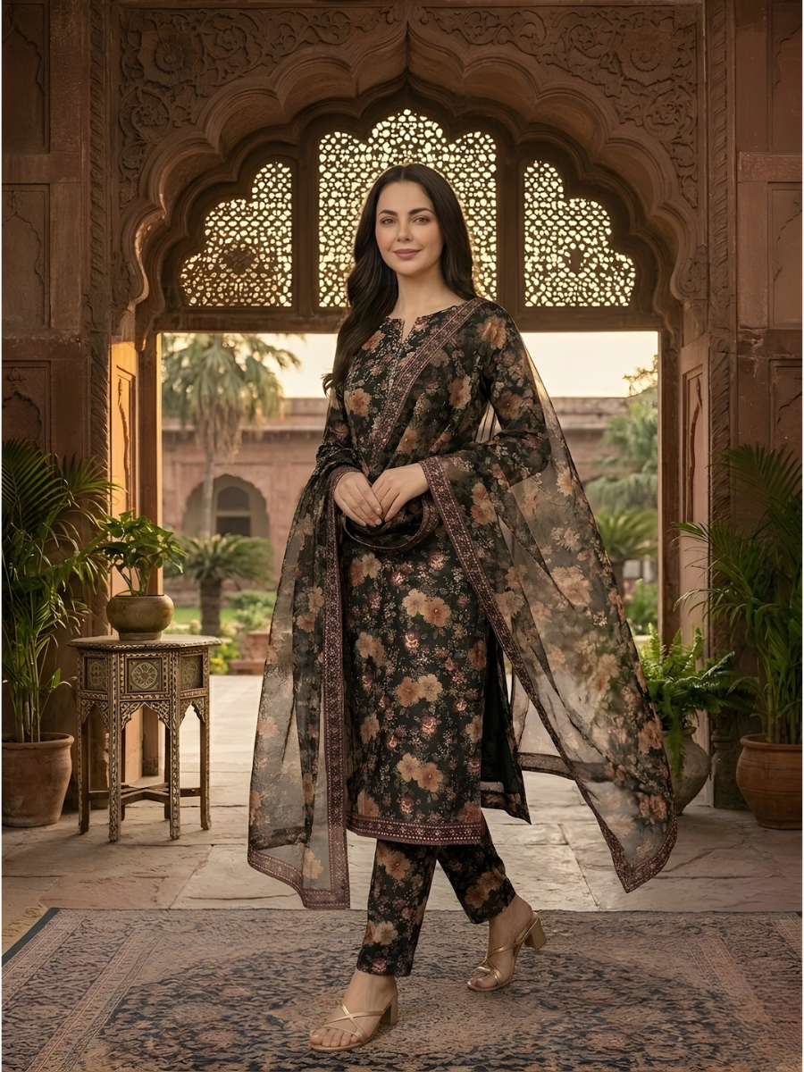 Bin Saeed Stitched 3PC Printed Lawn