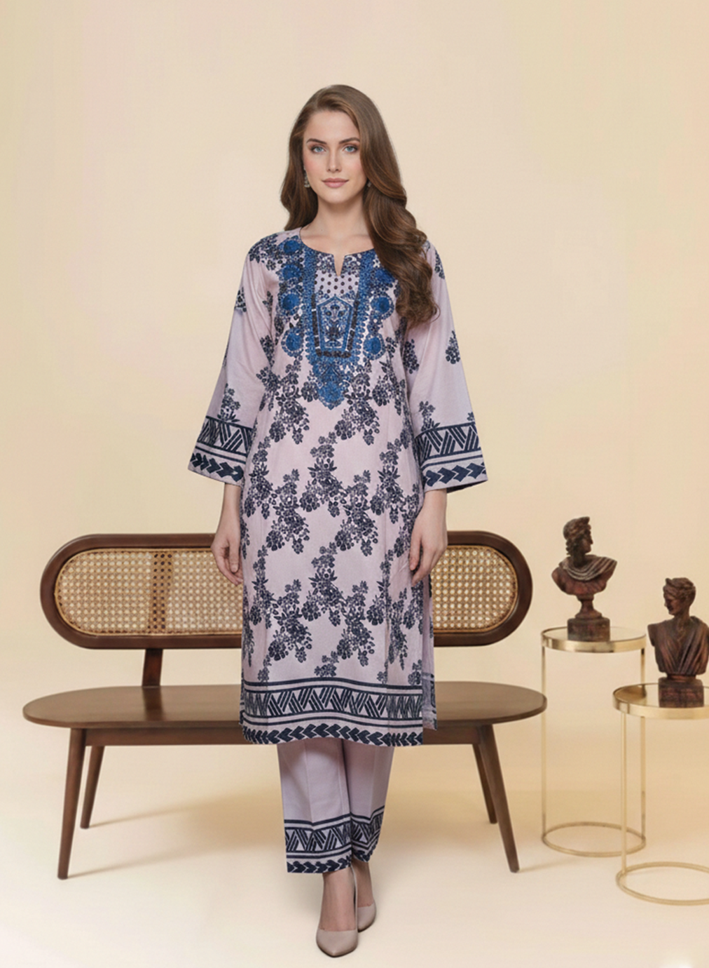 Cerulean Blossom Grip Silk 2PC