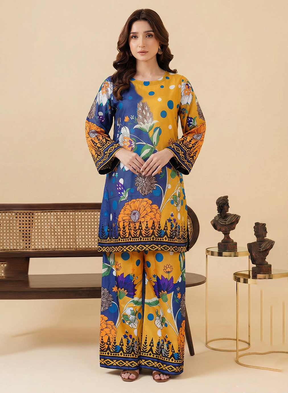 Citrus Indigo Grip Silk 2PC