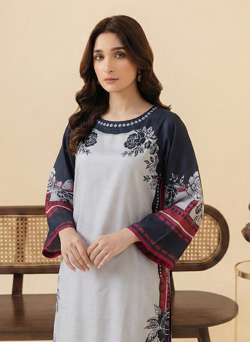 Charcoal Rose Grip Silk 2PC