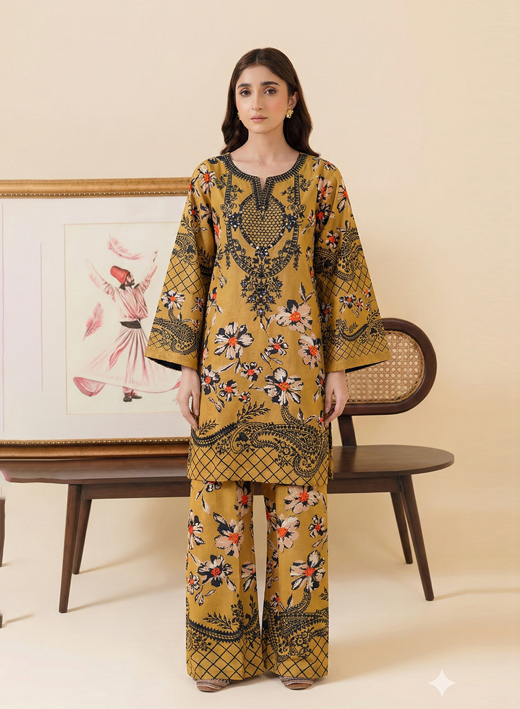 Citrine Filigree Grip Silk 2PC