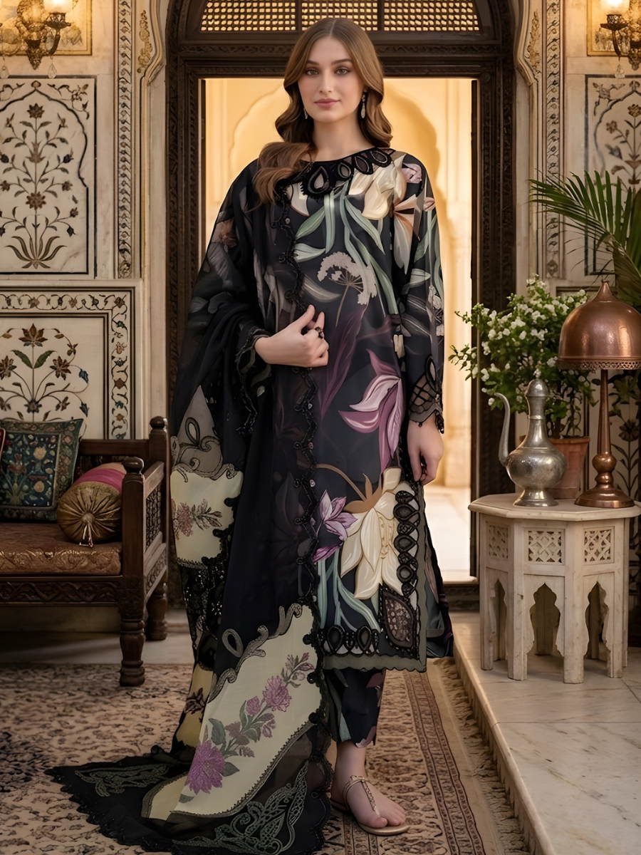 Baroque Unstitched 3Pc Premium Lawn