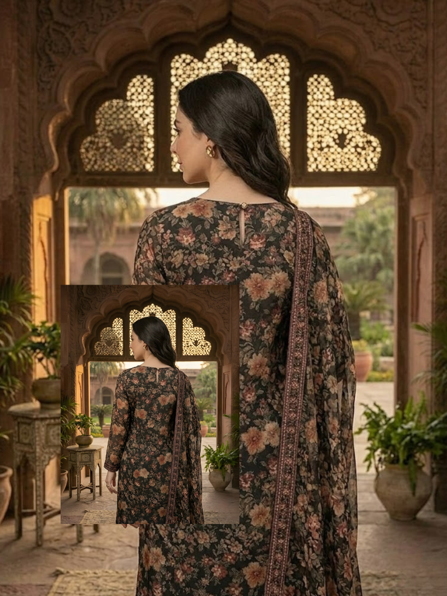 Bin Saeed Stitched 3PC Printed Lawn