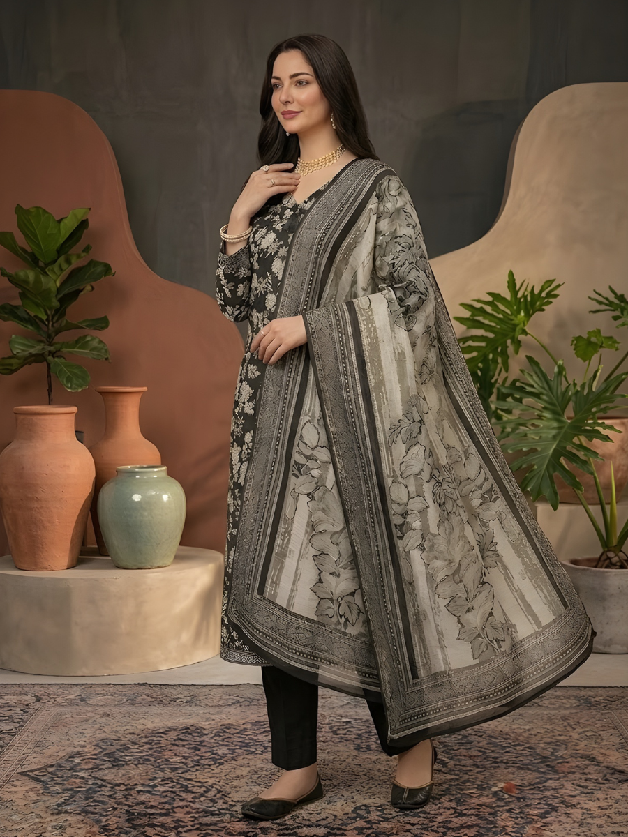 Bin Saeed Stitched 3PC Printed Lawn