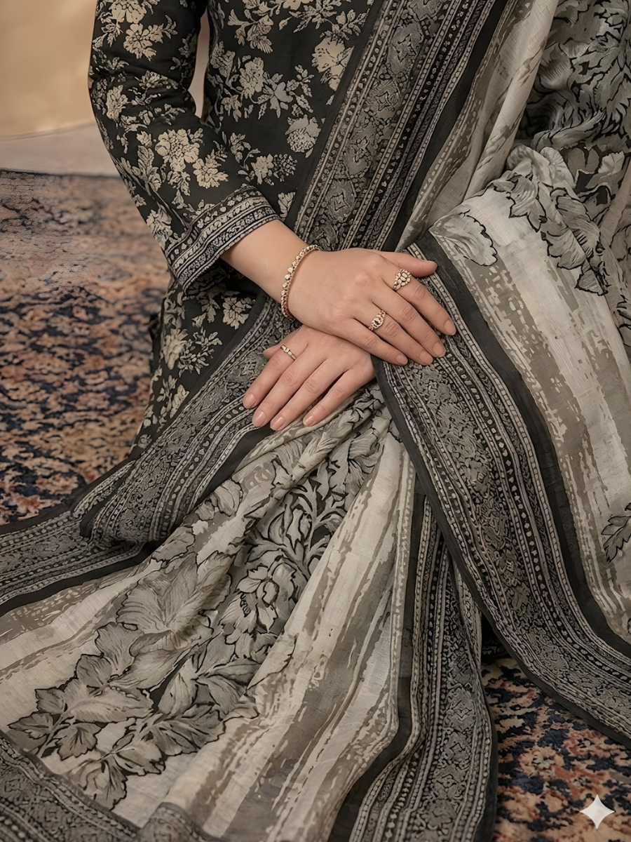 Bin Saeed Stitched 3PC Printed Lawn