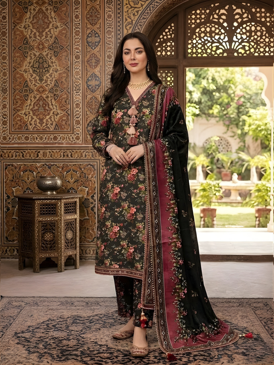 Bin Saeed Stitched 3PC Printed Lawn