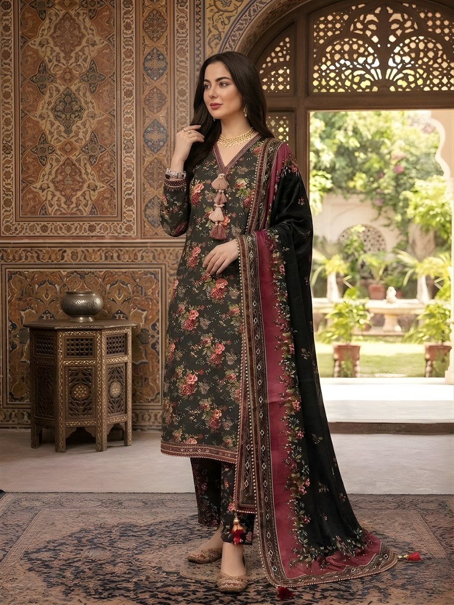 Bin Saeed Stitched 3PC Printed Lawn
