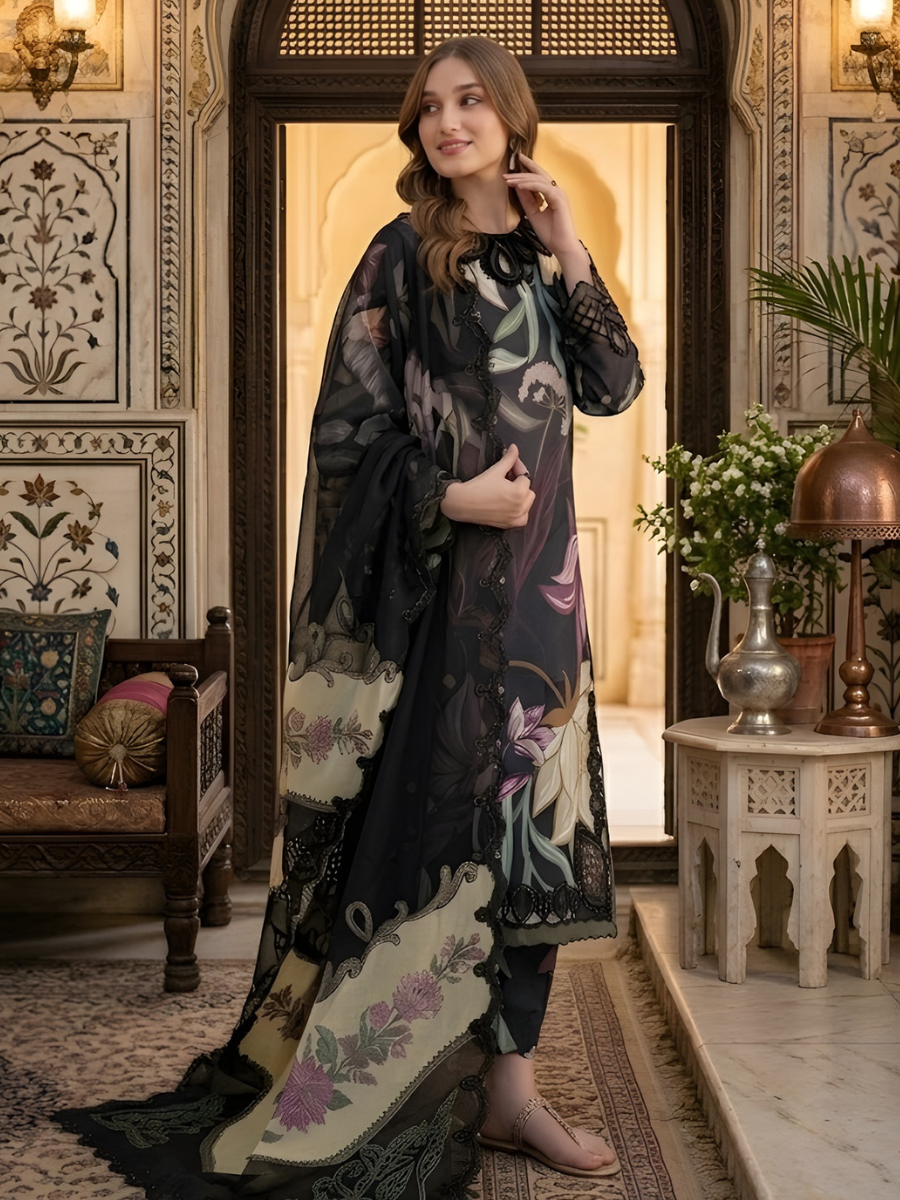 Baroque Unstitched 3Pc Premium Lawn