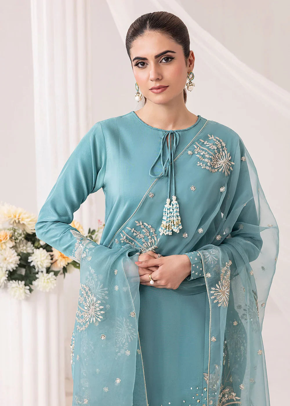 Embrose Embroidered Unstitched 3Pc Premium Lawn