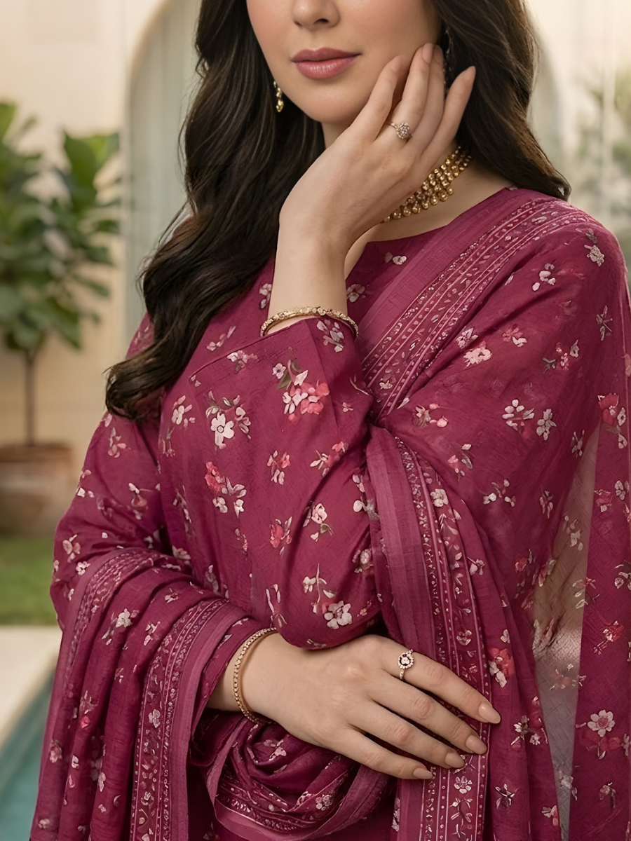 Bin Saeed Stitched 3PC Printed Lawn