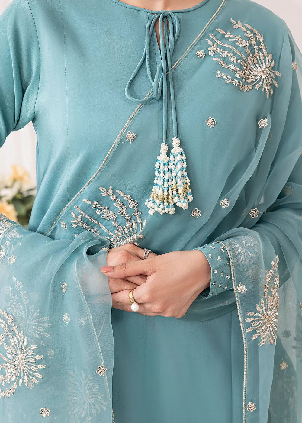 Embrose Embroidered Unstitched 3Pc Premium Lawn