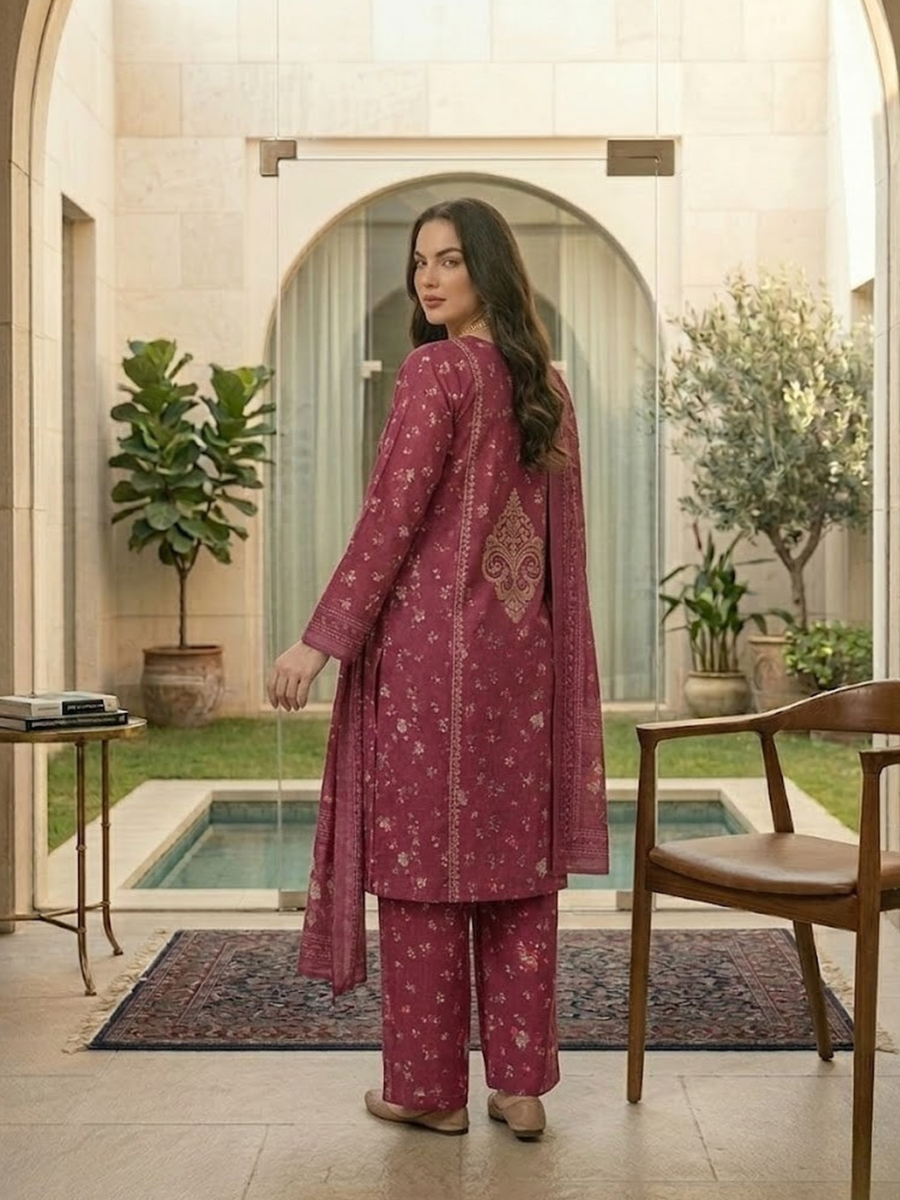 Bin Saeed Stitched 3PC Printed Lawn