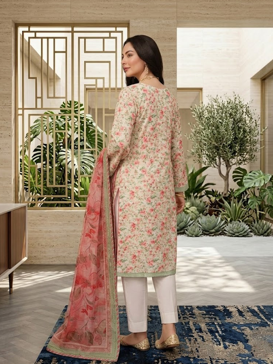 Bin Saeed Stitched 3PC Printed Lawn
