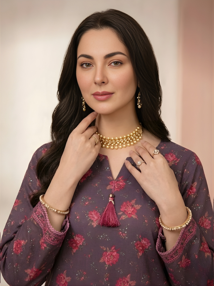 Bin Saeed Stitched 3PC Printed Lawn