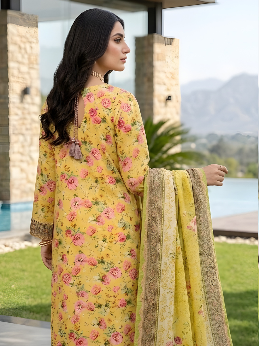 Bin Saeed Stitched 3PC Printed Lawn
