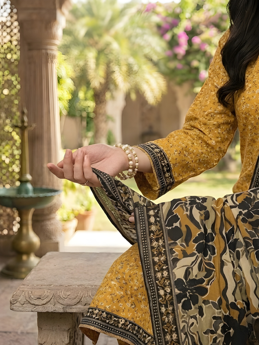Bin Saeed Stitched 3PC Printed Lawn