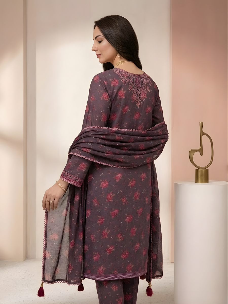 Bin Saeed Stitched 3PC Printed Lawn