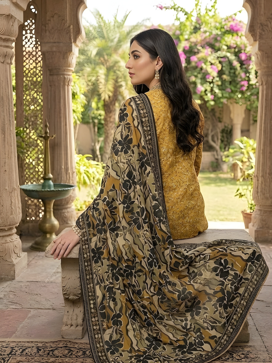 Bin Saeed Stitched 3PC Printed Lawn