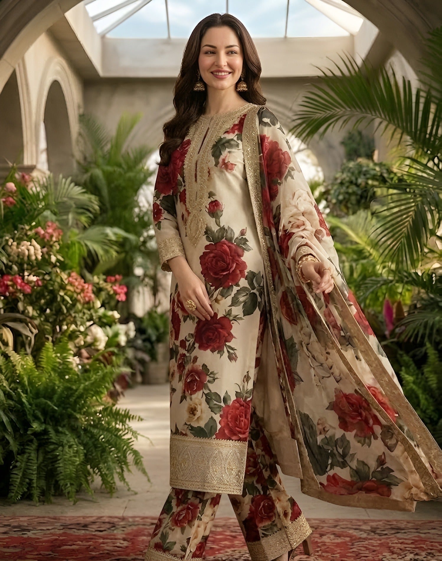 Ivory Rose Majesty Lawn 3PC