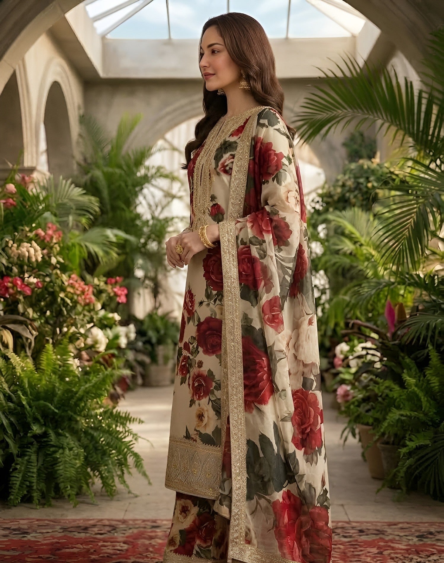 Ivory Rose Majesty Lawn 3PC