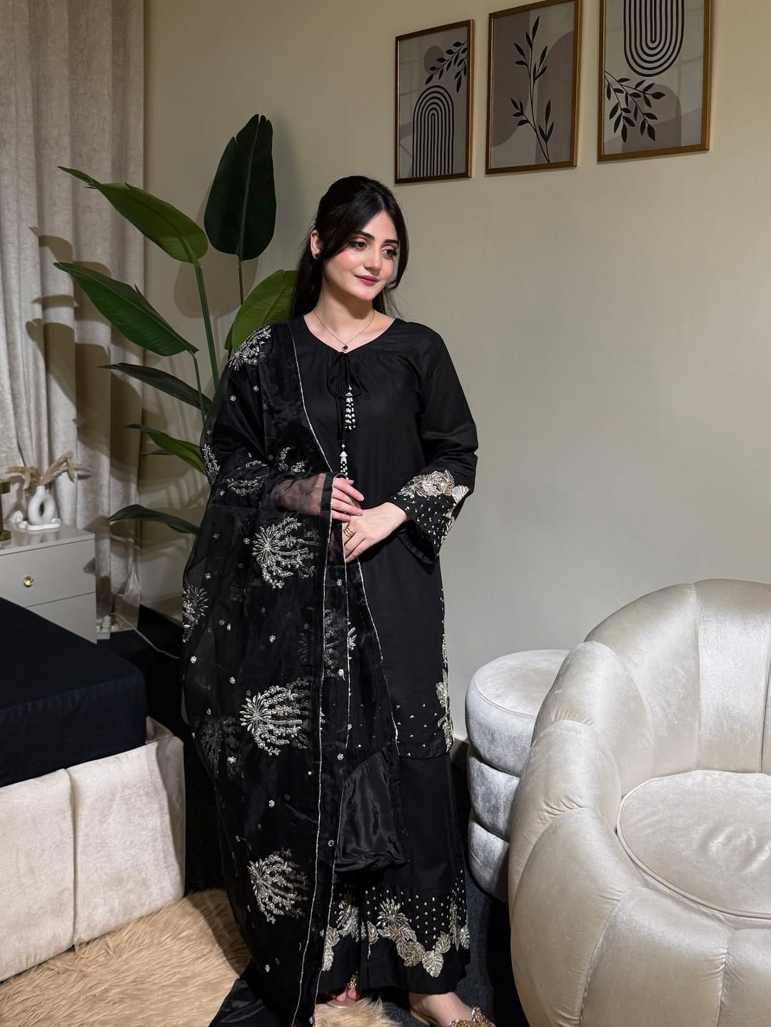 Embrose Embroidered Unstitched 3Pc Premium Lawn