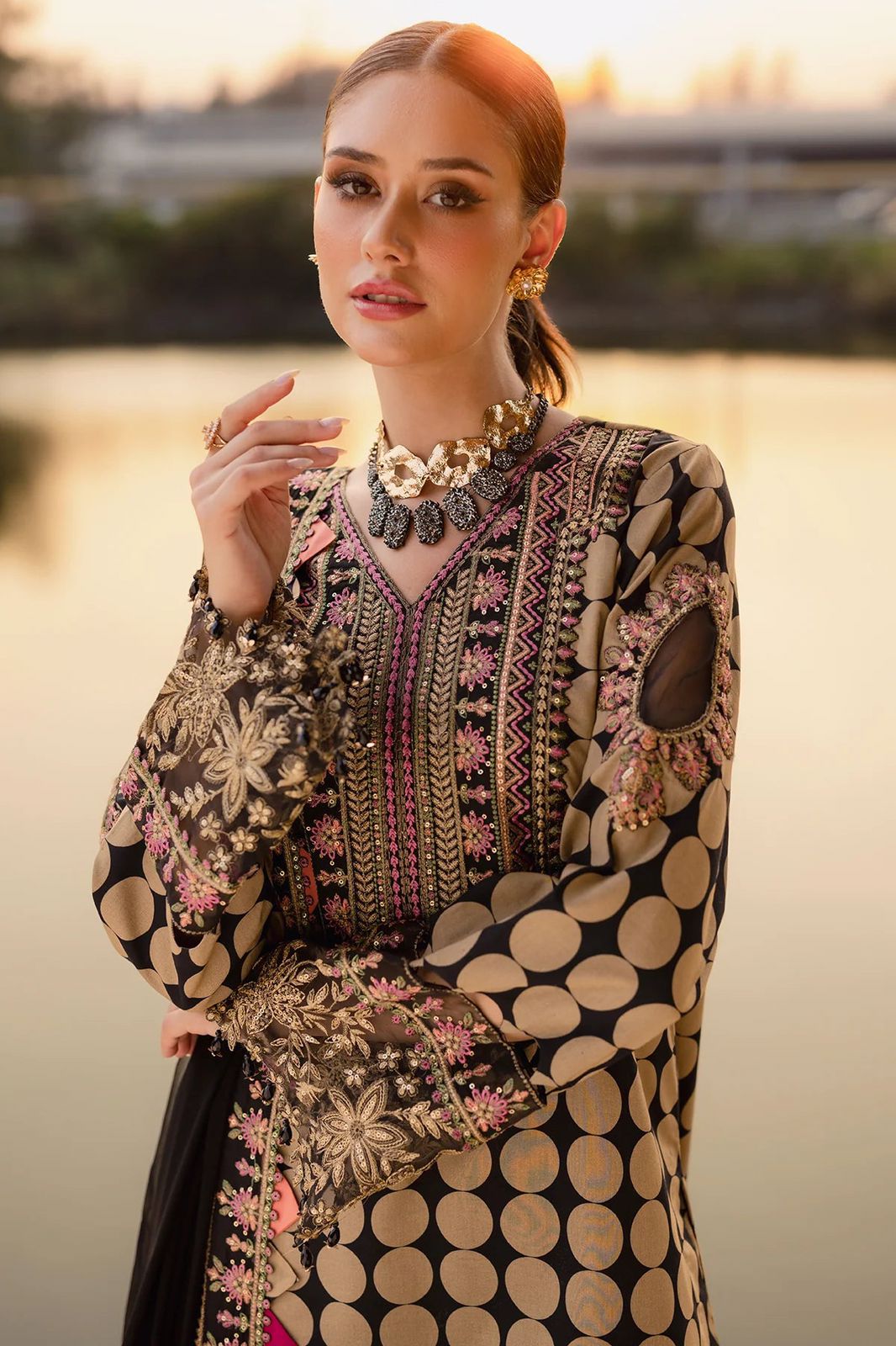 Charizma Embroidered Unstitched 3Pc Premium Lawn