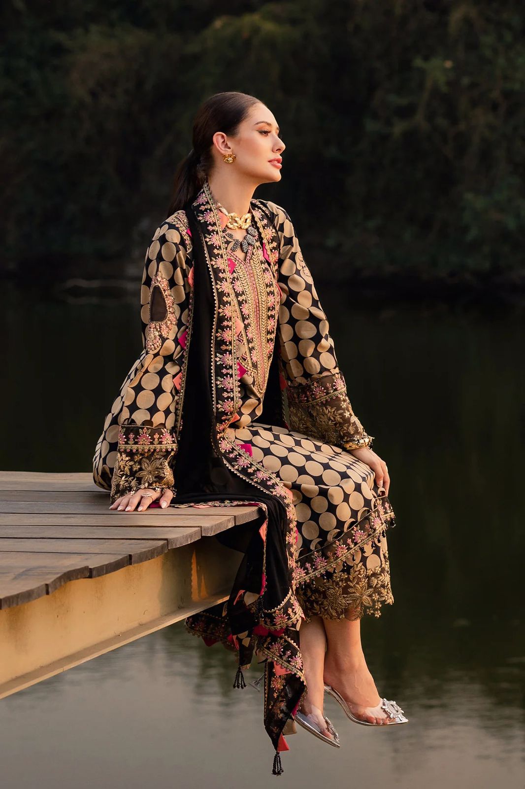 Charizma Embroidered Unstitched 3Pc Premium Lawn