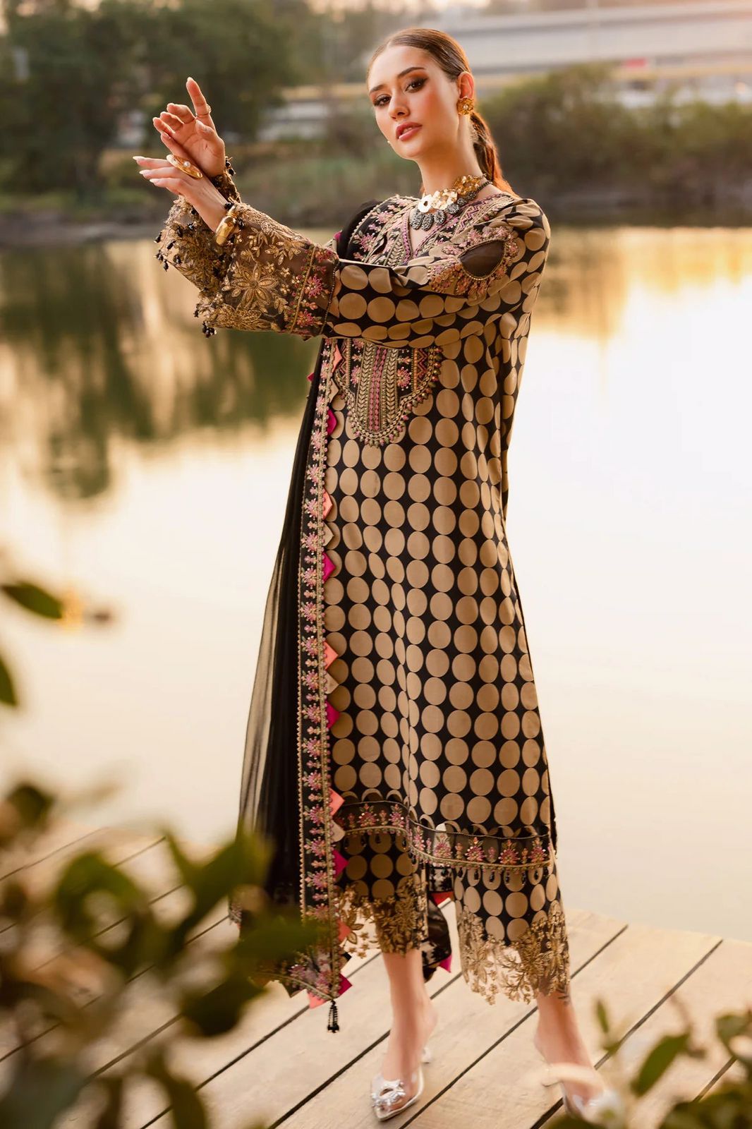 Charizma Embroidered Unstitched 3Pc Premium Lawn