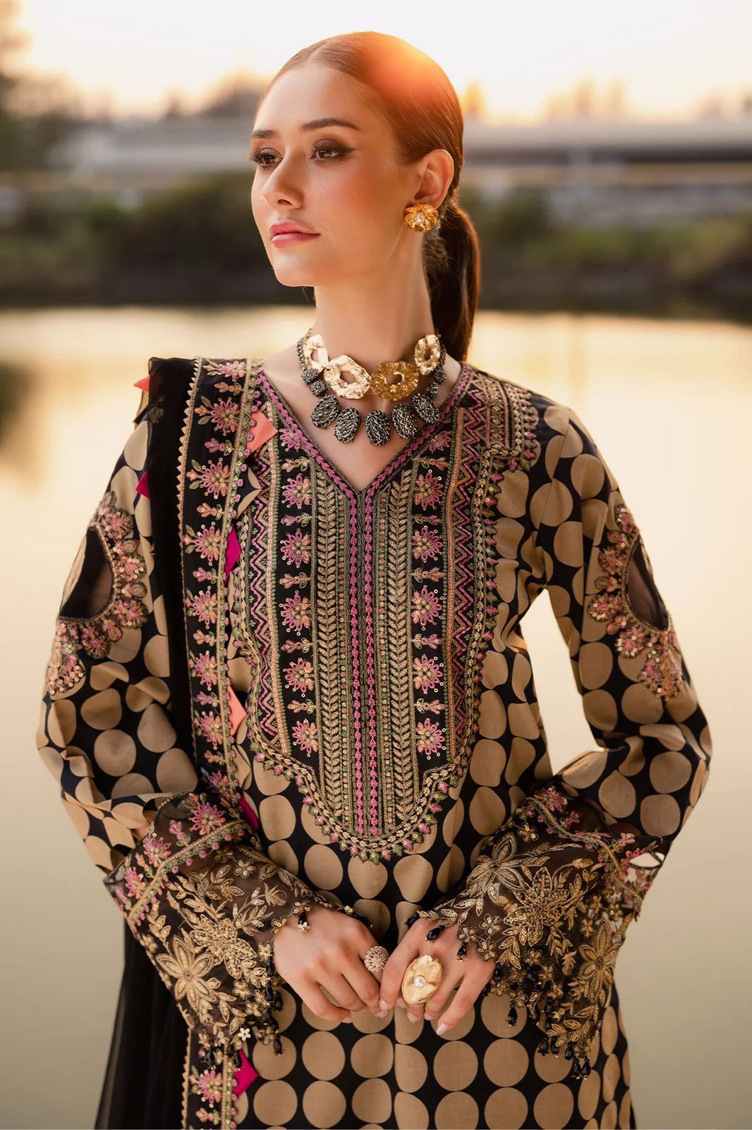 Charizma Embroidered Unstitched 3Pc Premium Lawn