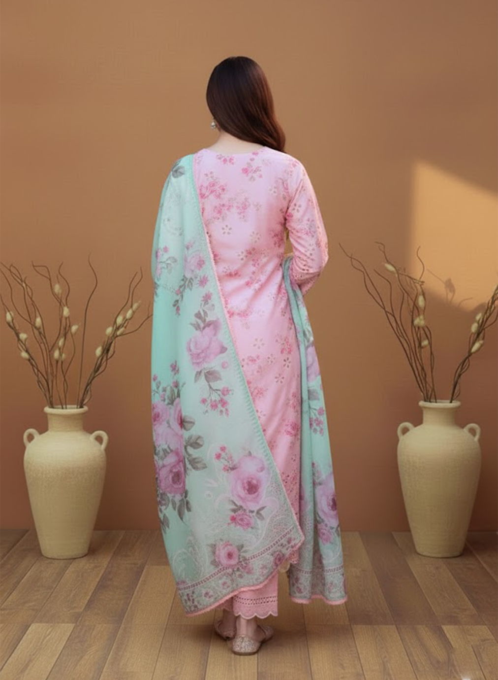 Gulabi Mehak Lawn 3PC