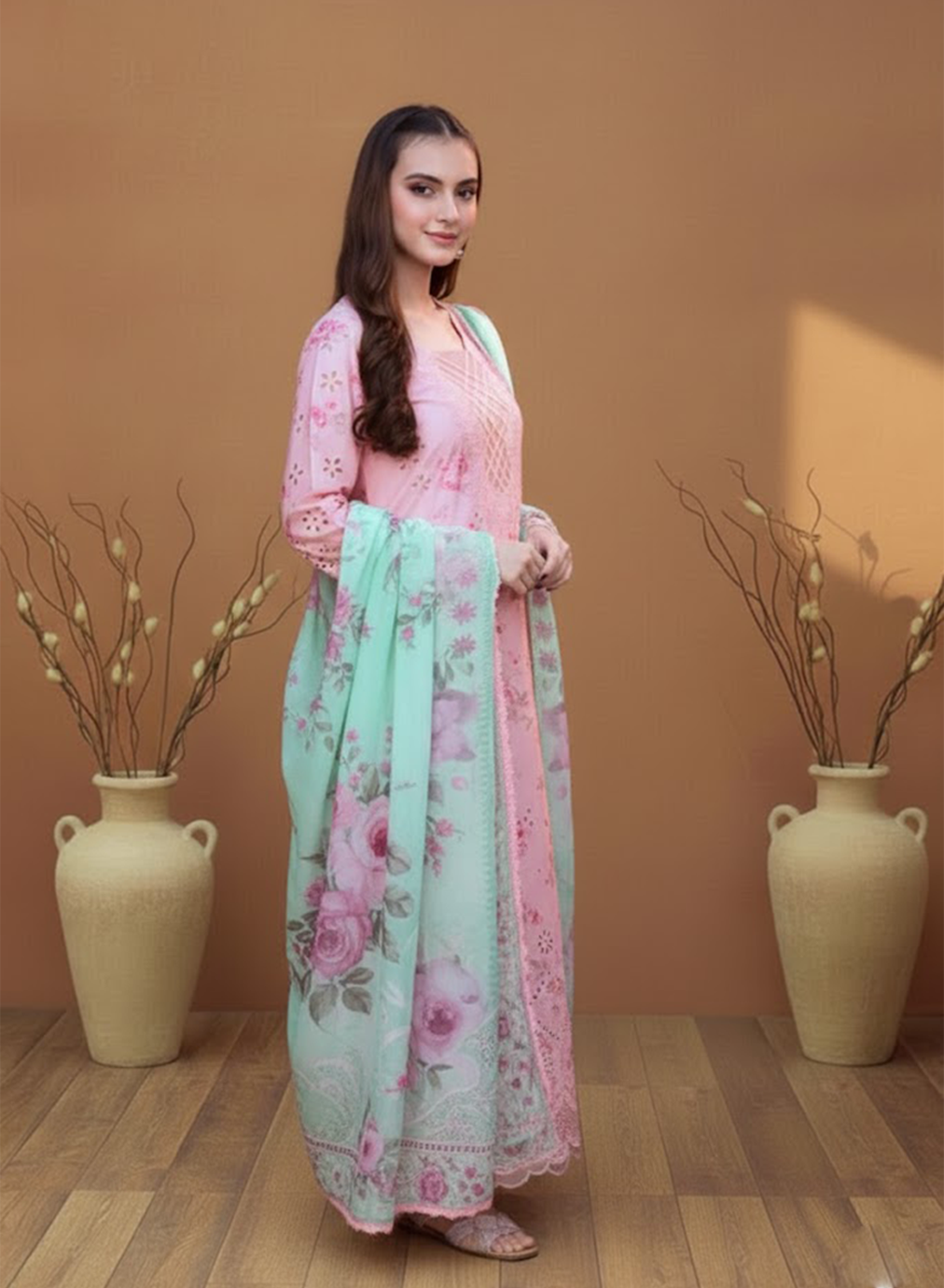 Gulabi Mehak Lawn 3PC