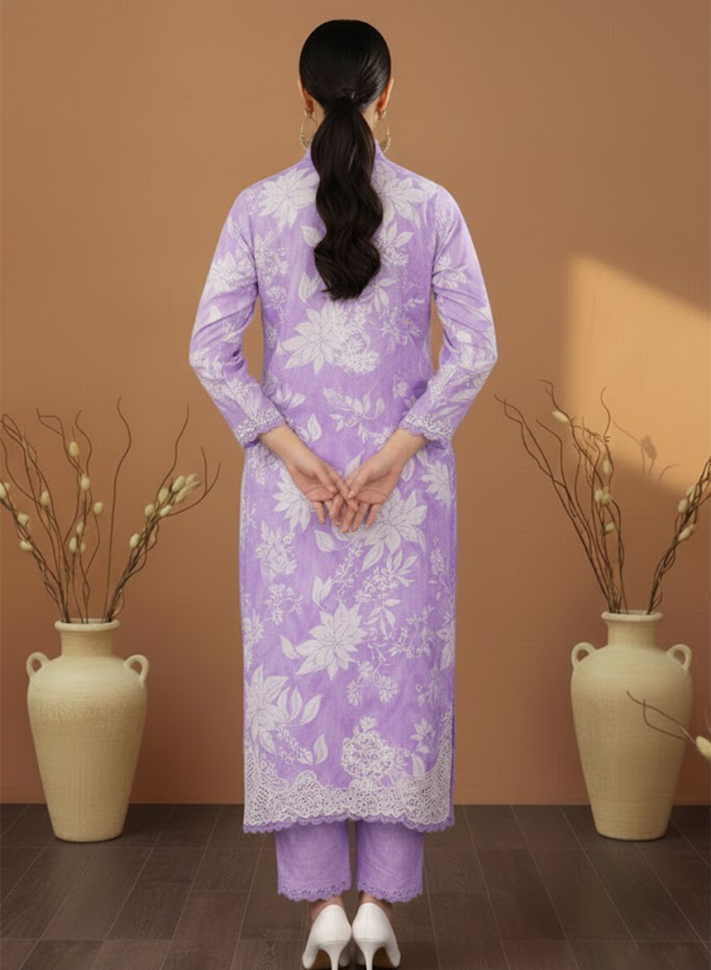 Floral Etch Lawn 3PC