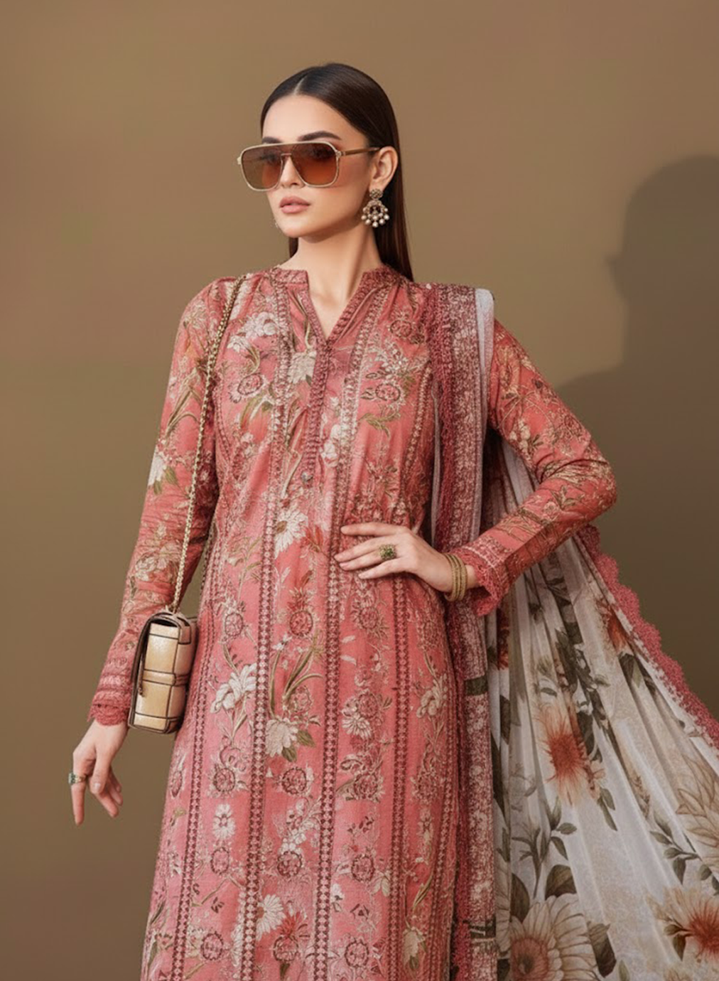 Peach Nectar Lawn 3PC