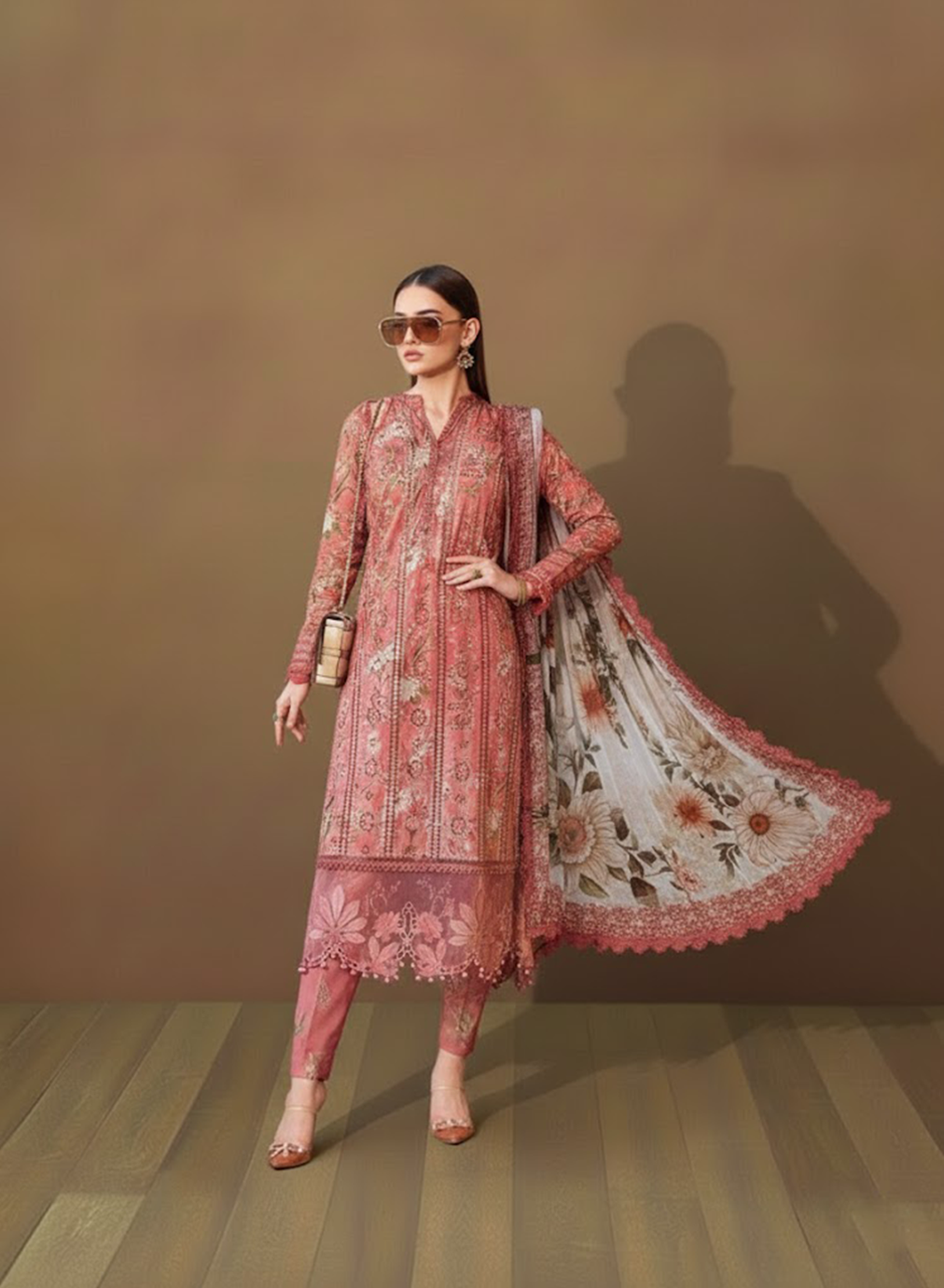 Peach Nectar Lawn 3PC