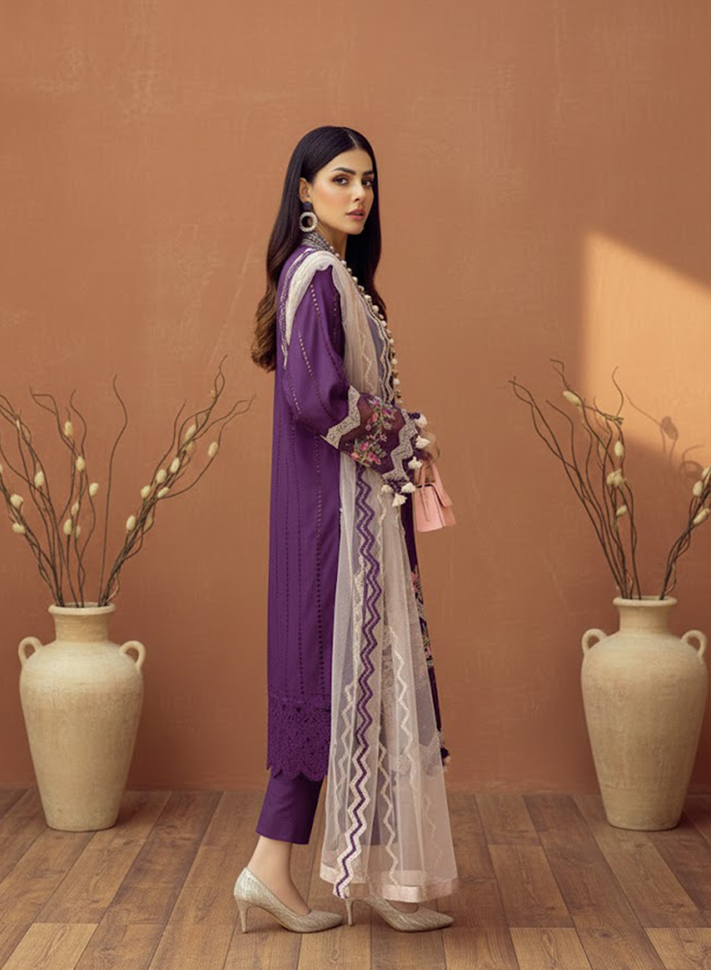 Ebony Flora Luxe Linen 3PC