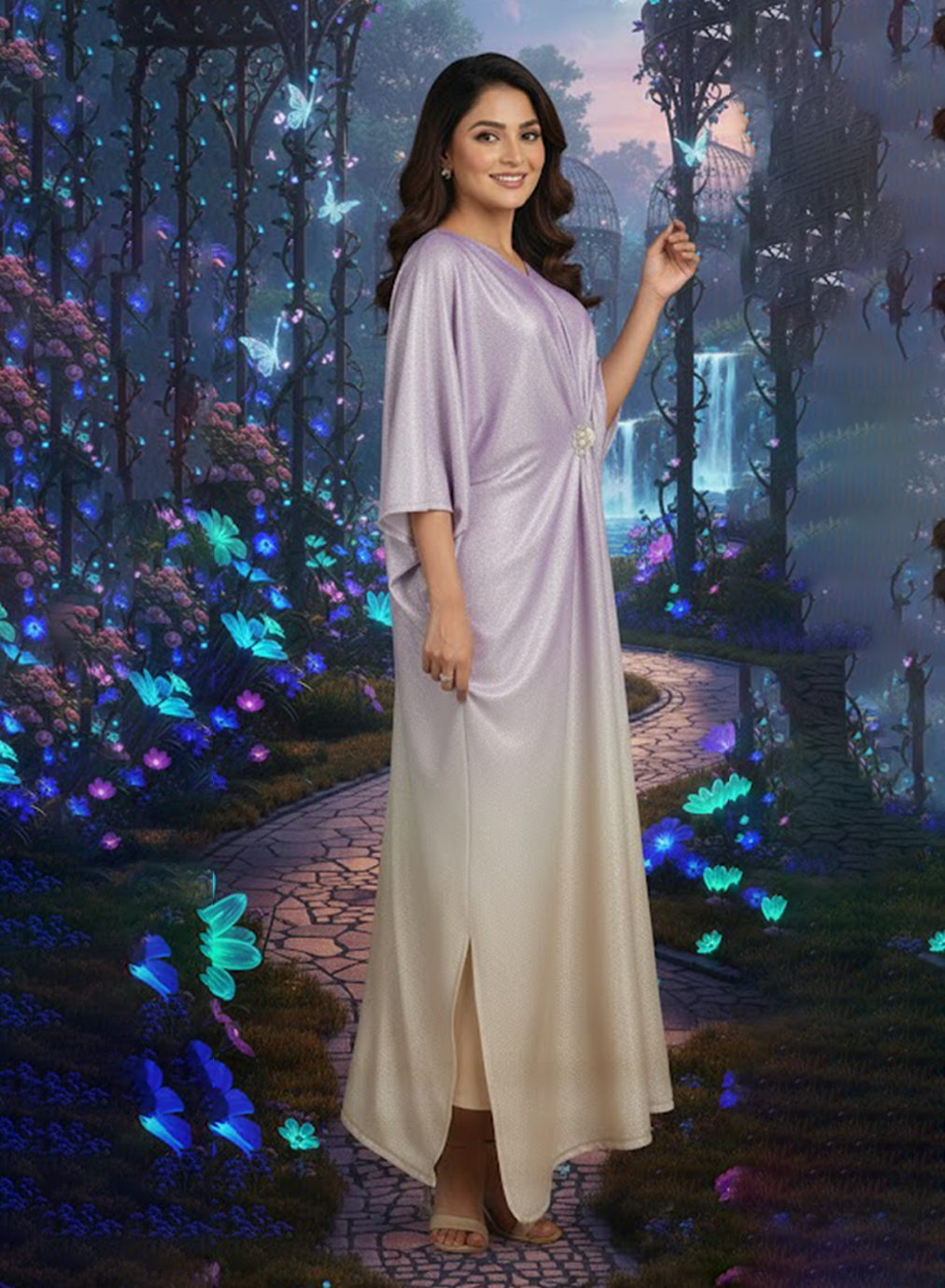 Lavender Ombre Kaftan