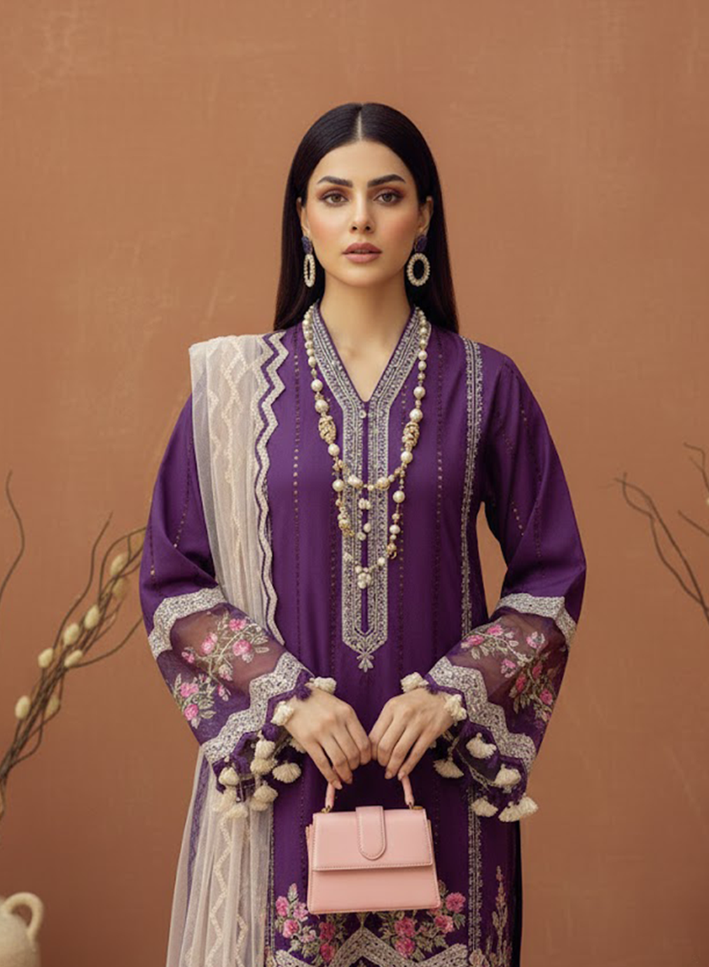 Ebony Flora Luxe Linen 3PC