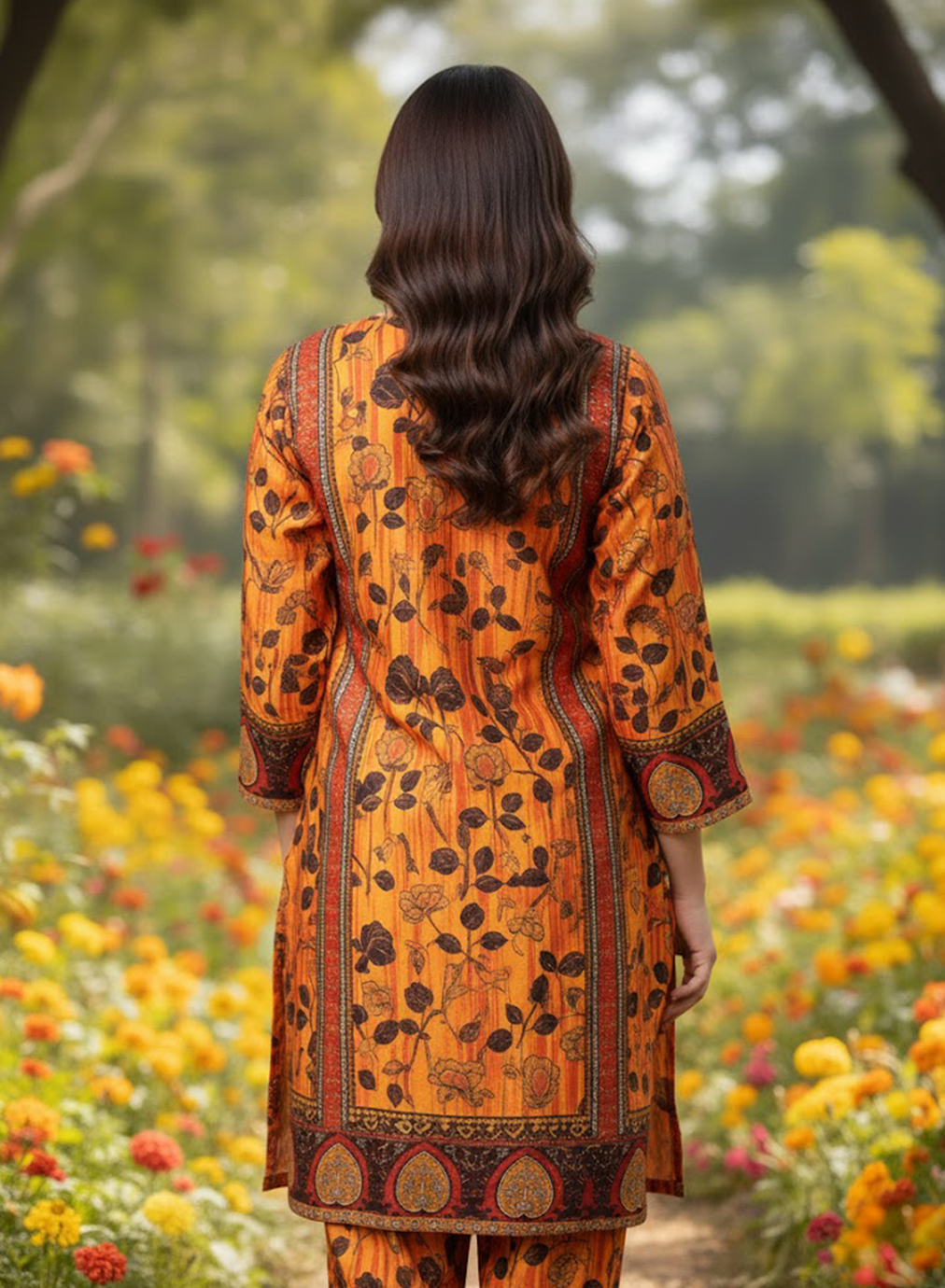 Golden Amber Meadow 2PC