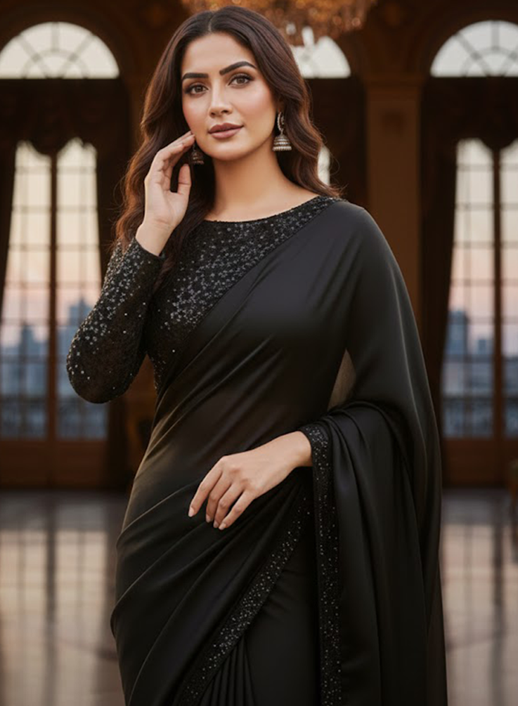Ebony Allure Saree