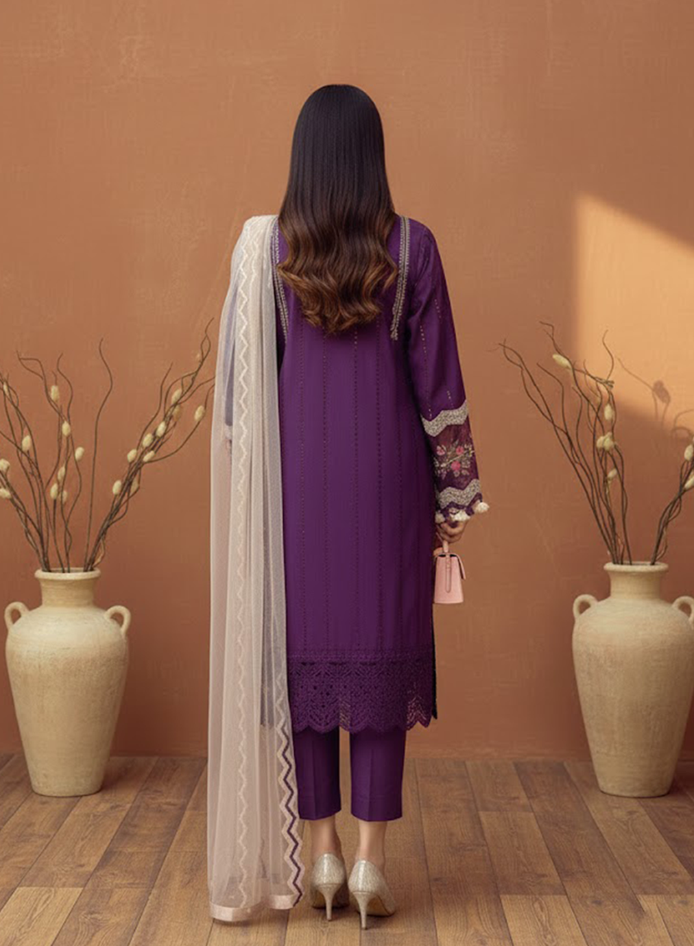 Ebony Flora Luxe Linen 3PC